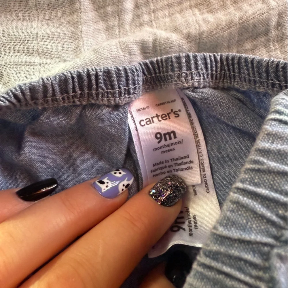 Carter's Denim Blue Diaper Cover